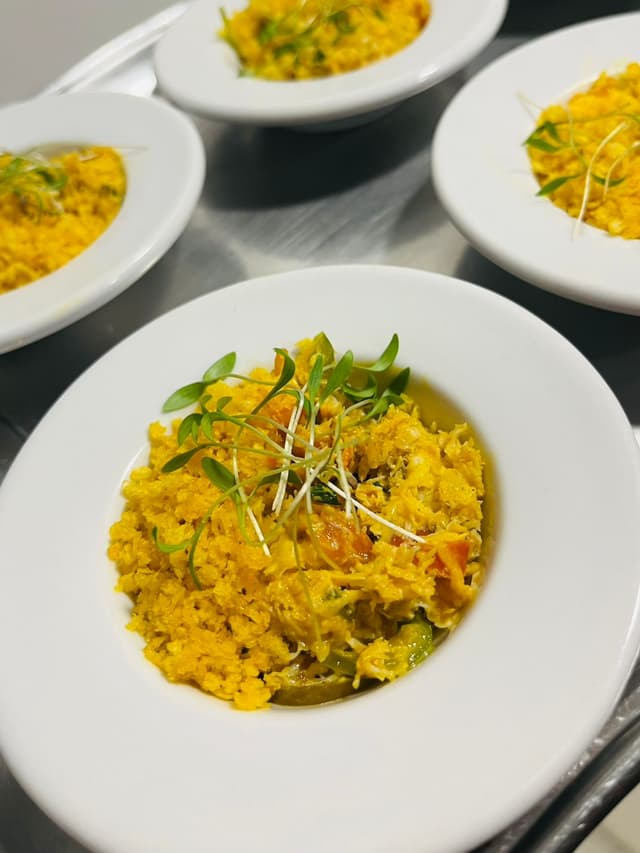 Carne de Caranguejo com Farofa Panko Crocante