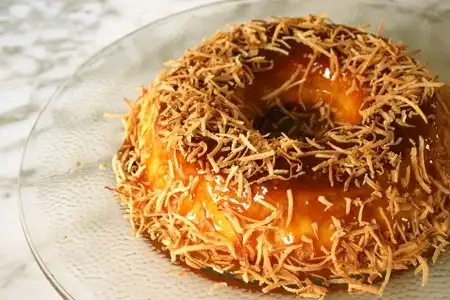Pudim de Tapioca com Coco Queimado